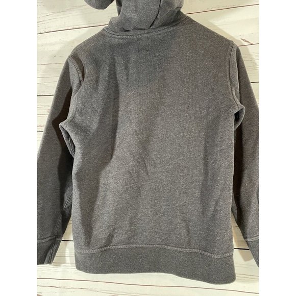 Gap Kids Hoodie Sz XXL Long Sleeve Gray Hooded Sweatshirt Orange Logo Spell Out - Picture 7 of 9